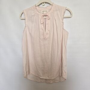 CLOTH & STONE PINK SLEEVELESS TOP WOMEN'S PINK PULLOVER (XS)